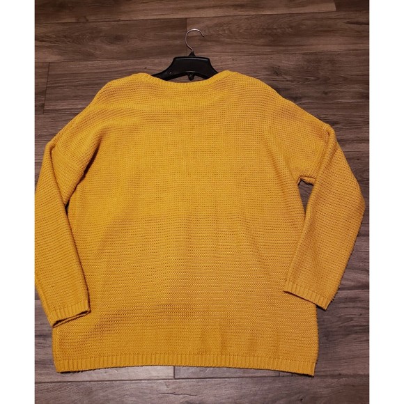 Free For All Mustard Sweater Women's Sz M - Picture 4 of 12